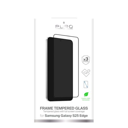 Samsung Galaxy S25 Edge frame temp. glass screen protector