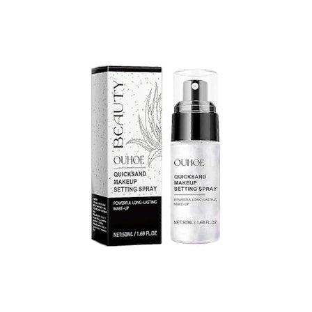 Quicksand Setting Spray - Lättviktig återfuktande mist med Aloe Vera & Vitamin E för långvarig makeup