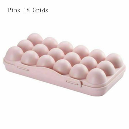 Äggförvaringsbricka Ägghållarlåda Rosa 18 Raster