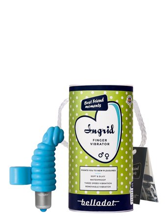 Belladot Ingrid Finger Vibrator Blue - Blue - ONE SIZE