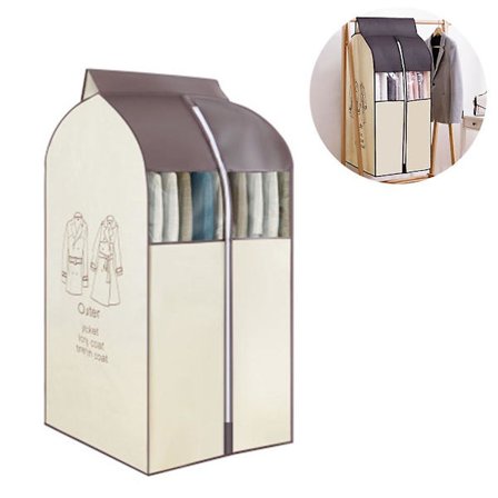 Riippuva vaatekassi Vaatelaukku Organizer Säilytys - Kirkkaat PVC-ikkunat