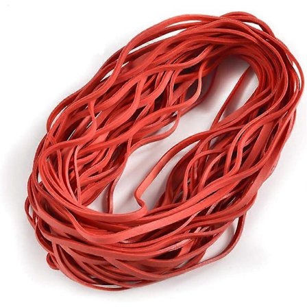 120 Stykker Store Strikker Søppelkasse Strikk Sett Elastiske Strikker for Kontorrekvisita, Søppelkasse