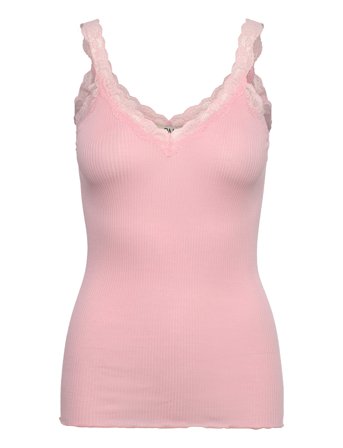 Rmwbalta Modal Sl V-Neck Top Pink RM By Rosemunde