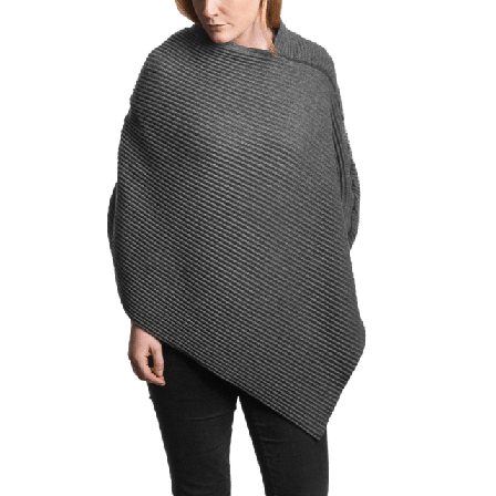 Design House Stockholm Short Poncho Accessoarer Dam Grå ONESIZE