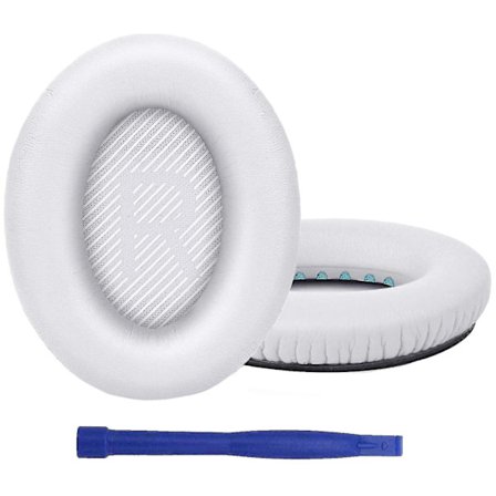 Öronkuddar Ersättning Kompatibel Med Bose Quietcomfort 35 / Qc35 Ii(Vit)