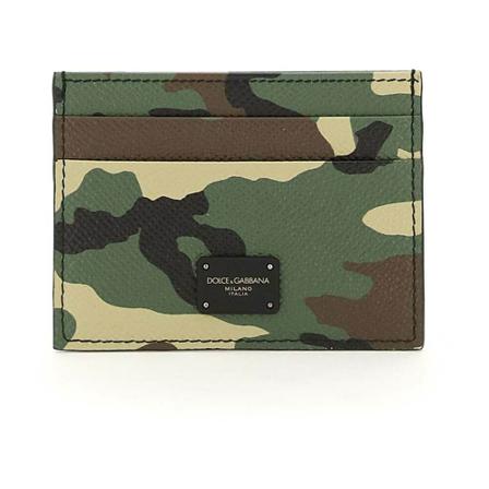 Dolce & Gabbana, Card Holder Zielony, Mężczyzna, Rozmiar: ONE Size