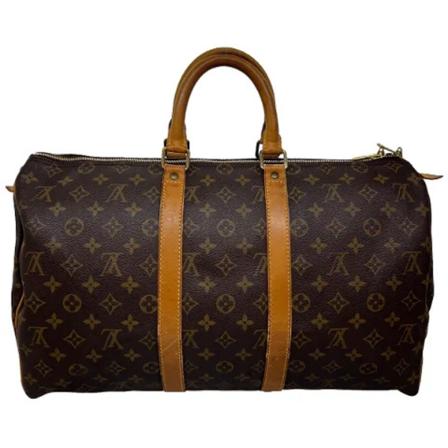 Louis Vuitton Vintage, Pre-owned Canvas travel-bags Bruin, Dames, Maat:ONE Size,leer