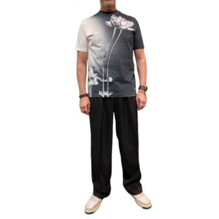 PS By Paul Smith, Wide Trousers Czarny, Mężczyzna, Rozmiar: W30