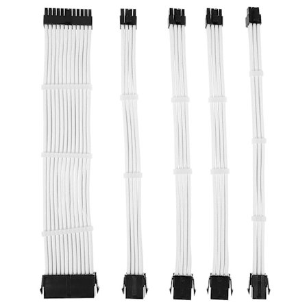 1 sett ATX Sleeved Cable Extension Kit PCIe GPU Extension Wire Datamaskin Tilbehør