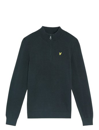 1/4 Zip Jumper Tops Knitwear Pullovers Navy Lyle & Scott