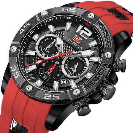 Ur til Mænd Casual Vandafvisende Kvartsur Multifunktionelt Lysende Ur til Mænd