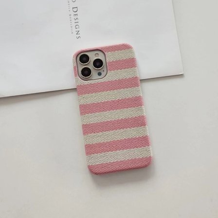 Skal för iPhone 17 Pro Rosa Rand Färgblock Hård Värmeavledning