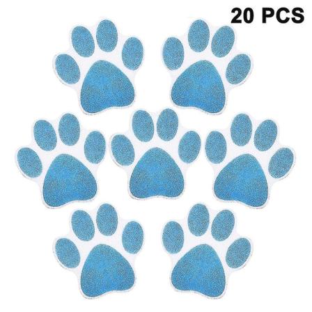 20 stk sklisikre badekarstickers med limte poteavtrykk