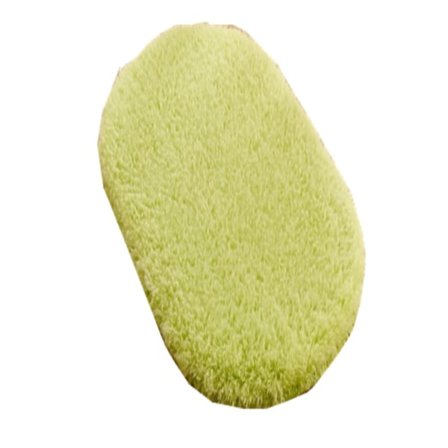 Dörrmatta Oval halksäker inomhusdörr Matta Fuktabsorption Mjuk Bekväm plysch badrumsmatta för kök Sovrum Grön 40x60cm/15,7x23,6in (oval form)