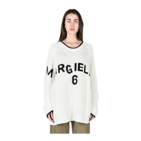 MM6 Maison Margiela, Knitwear Wit, Dames, Maat:L