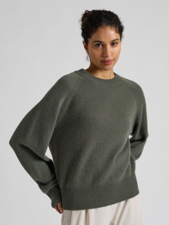 Kashmina - Kashmirgenser "Signy" - Eucalyptus - Size XS