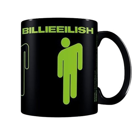 Billie Eilish Stickman Mug En Storlek Svart/Neon Grön