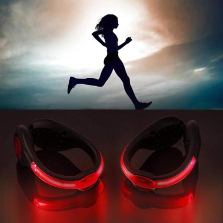 2024 Nya 2st LED-skoklämmor Ljus USB-laddning Säkerhetsklämmor Ljus för Löpning Jogging Promenader Cykling