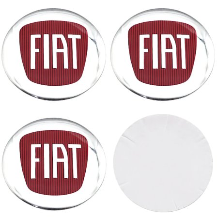 4 stk. 56 mm 3D Logo Bil Emblem Felg Center Nav Kapsel Auto Felg Støvtett Merke Deksel Klistremerke Styling Tilbehør For FIAT
