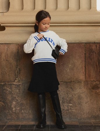 name it Nkfnilla Knit Skirt - Black - 122