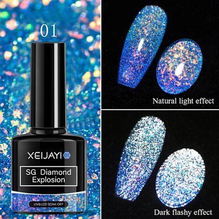 XEIJAYI Rosa Kattöga Gel Nagellack Keramisk Magnetisk Gel UV Semi-permanent Emaljer Lack Nagelmaterial För Professionella Gel