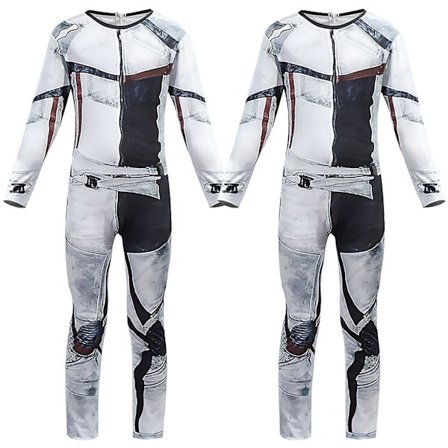 Descendants 3 Carlos Cosplay Barn Pojke Party Zip Jumpsuit Fancy Dress Up Kostym