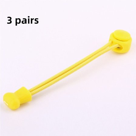 3 par sneakers skolisser GULE