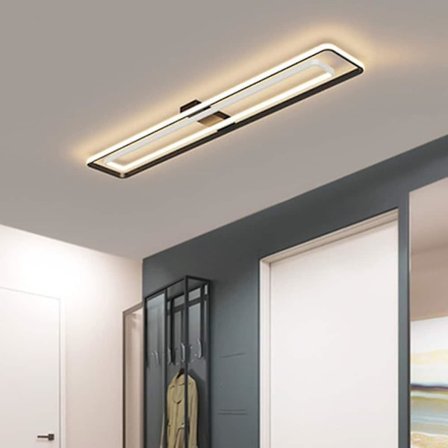 LED Taklampe 40cm Geometriske Former Flush Mount Metall