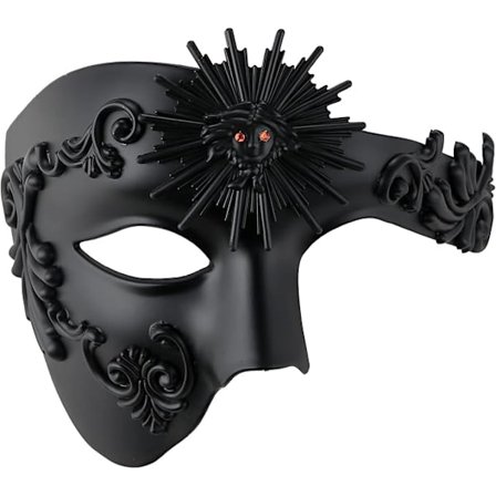 Håndlavede venetianske Phantom Party Rhinestone Masker Luksus Maskebal Masker Karneval Jul Påske Masker