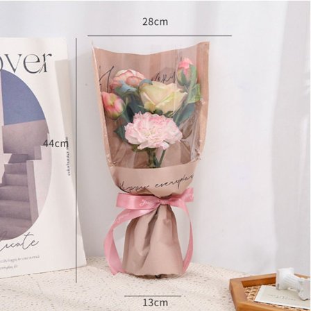 20/30 KPL Rose Pakkaus Sleeve Bag Bouquet Pakkauspussi RUOANINEN