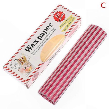 50 stk. voks papir fedt mad indpakningspapir til brød sandwich oliepapir bagning