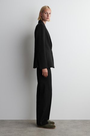 COS Minimalistyczne Buty Sportowe Ze Skóry in Zielony