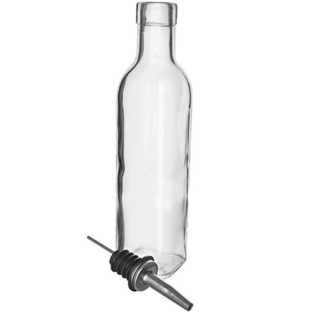 Glasflaska med olja och vinäger dispenser 250 ml