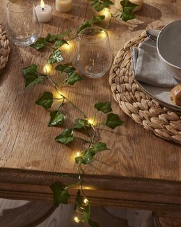 Dekorationsguirlande med LED lys 200 cm Grøn