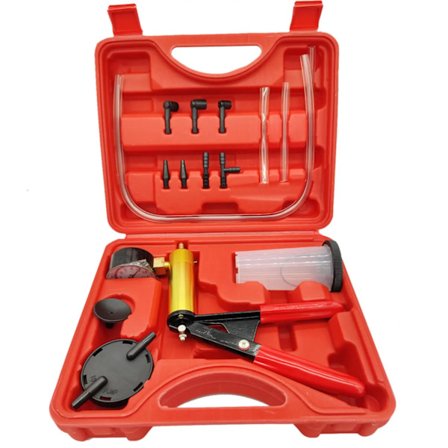 Manuel bremseudlufter vakuumpumpe sæt vakuumpistol pumpe tester værktøj bil bremse udluftning pumpe vakuum trykmåler