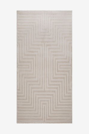 KM Home - Luggteppe Ritz - Beige - Lugg- & ryetepper - 80X250 - Fra Homeroom