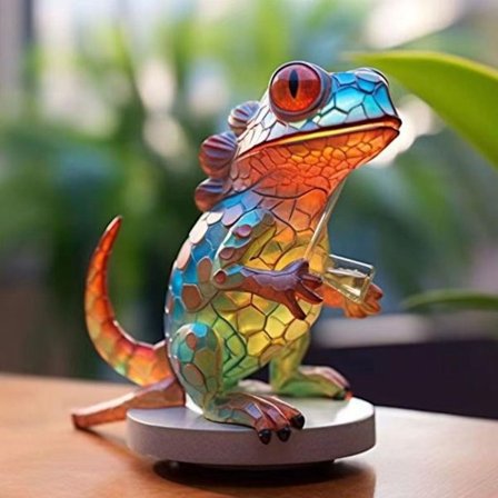 Wildlife Art Ornament Wildlife Statue LIZARD LIZARD