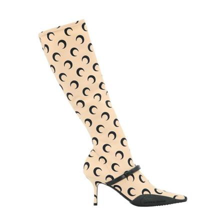 Marine Serre Laarzen F031Iconwss22 , Beige , Dames , Maat: 36 EU High heels