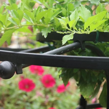 Hagestativ for klatreplanter og blomster, metall plantestativ for utendørs bruk-hao