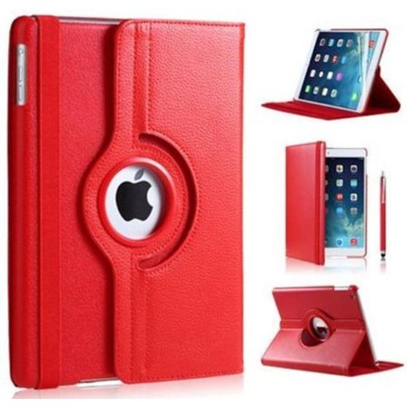 Lämplig för Apple Ipad Air fodral - Röd - lämplig för Apple iPad Air | Apple iPad 5 9.7 (2017) | Apple iPad 6 9.7 (2018) | Bokfodral Konstläder