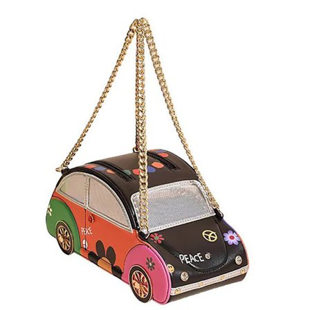 Bil Taske, Sjov Nyhed Crossbody Taske til Kvinder, Unik Bilformet Skuldertaske, PU Læder Bil-Tema Taske, Særpræget Gave