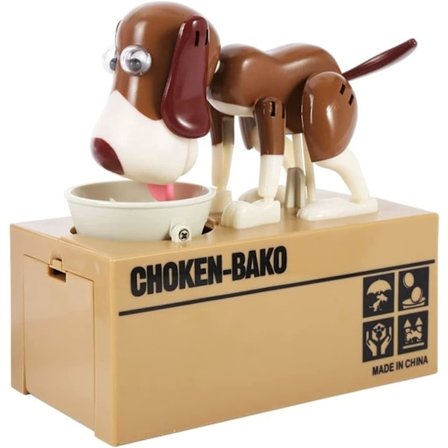 Nyhed Gul og Hvid Hunde Sparegris med Hund, Hunde Sparegris