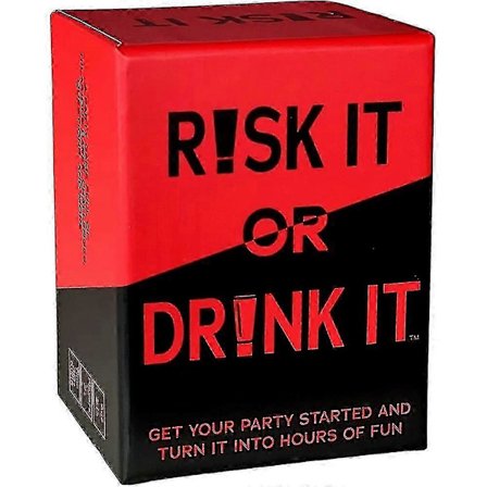 Risk It Or Drink It Morsomt Festspill For College Kortspill Drikkespill Vorspiel Kveld Hilarious Dares Utfordringer Spørsmål Voksen