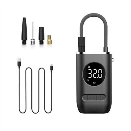 Dekkpumpe - Bærbar Luftkompressor - Bil, Smart Pumpe - Luftpumpe med Digitalt Trykkmåler