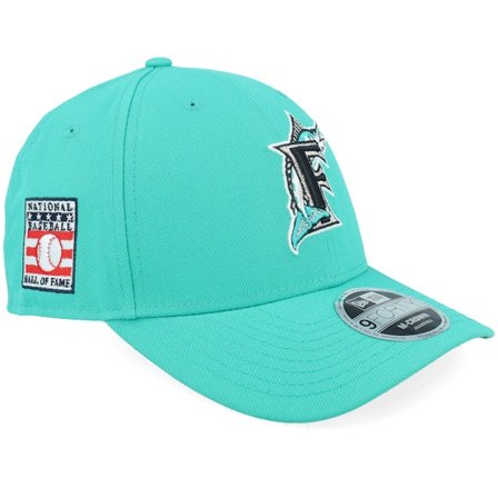 New Era - Azul adjustable Gorra - Miami Marlins MLB Hall Of Fame 9FORTY M-Crown Teal/Black Adjustable @ Hatstore