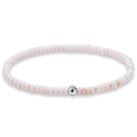 Amalfi | Pulsera de cuentas de piedra blanca para hombres - Pulseras de perlas