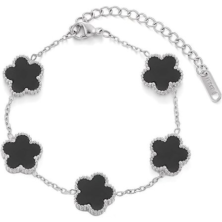 2025 Seneste Model 18K Guldbelagte Kløverarmbånd til Kvinder, Firkløver