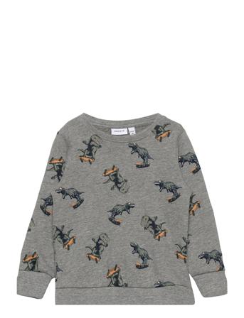 Nmmlalalia Ls Sweat Bru Camp Sweat-shirt Genser Grå Name It