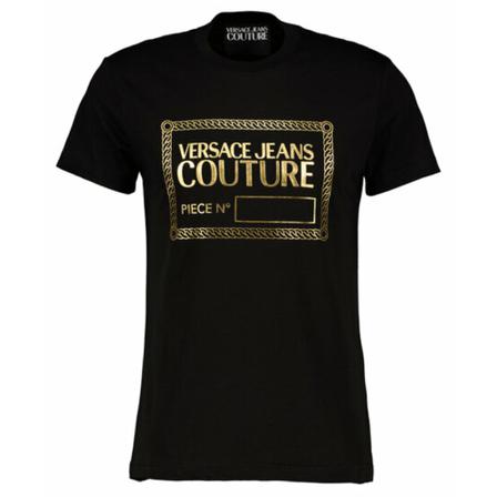 Versace Jeans Couture - T-shirts - Svart - Herr - Storlek: L, Herr, Storlek: L