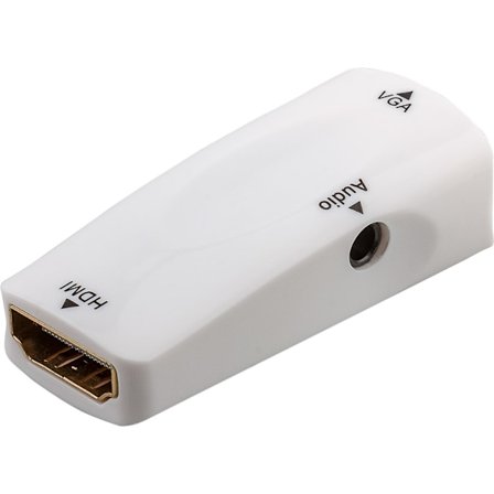 Kompakt HDMI /VGA-adapter inkl. ljud